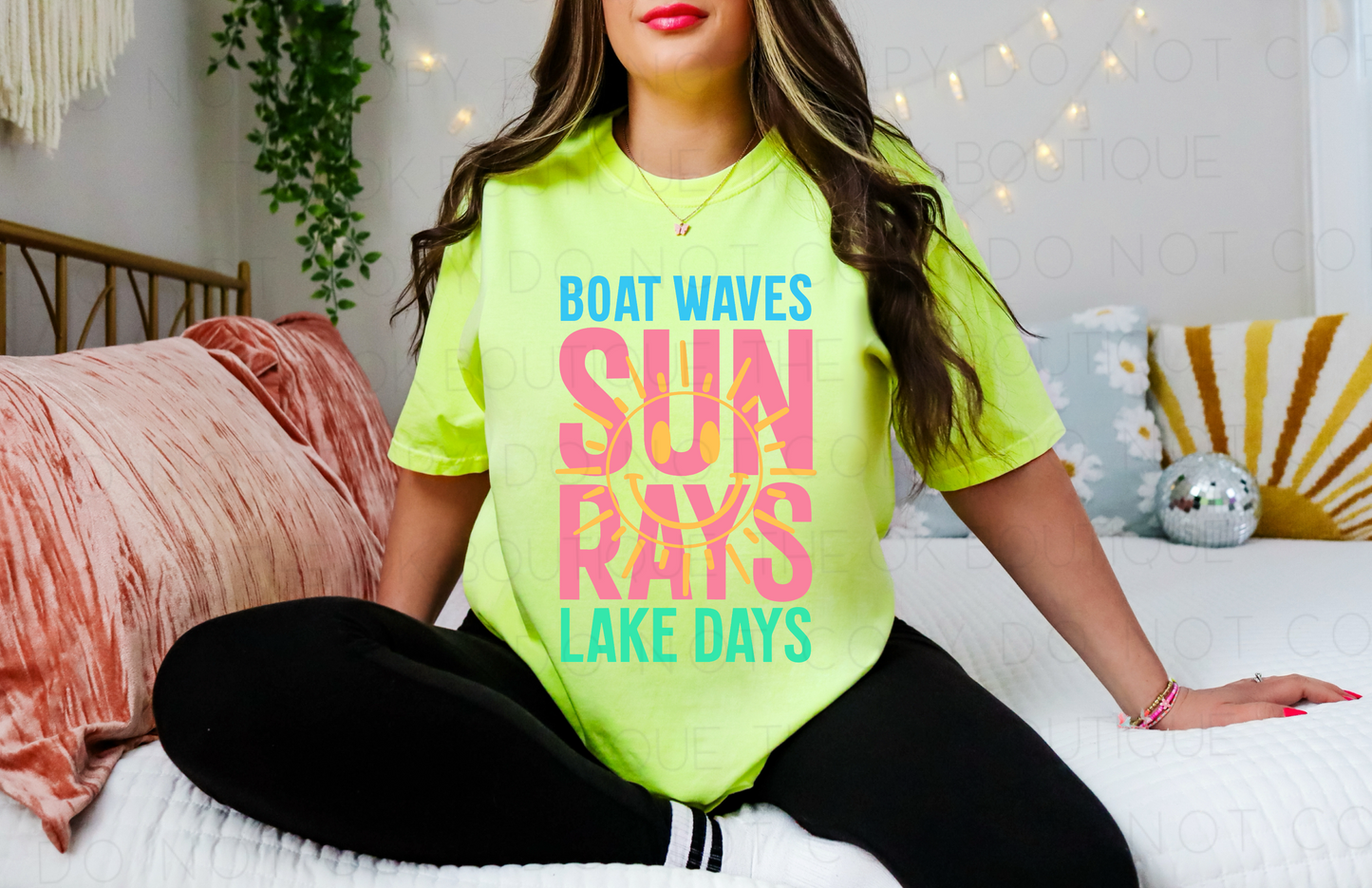 Boat Waves Sun Rays