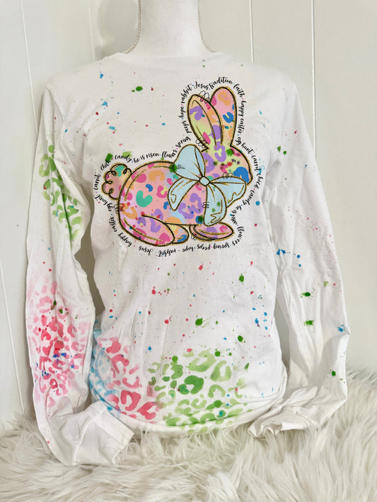 Colorful leopard bunny