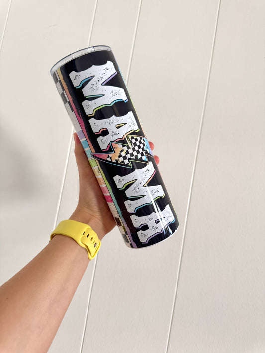 Lightning mama tumbler colorful