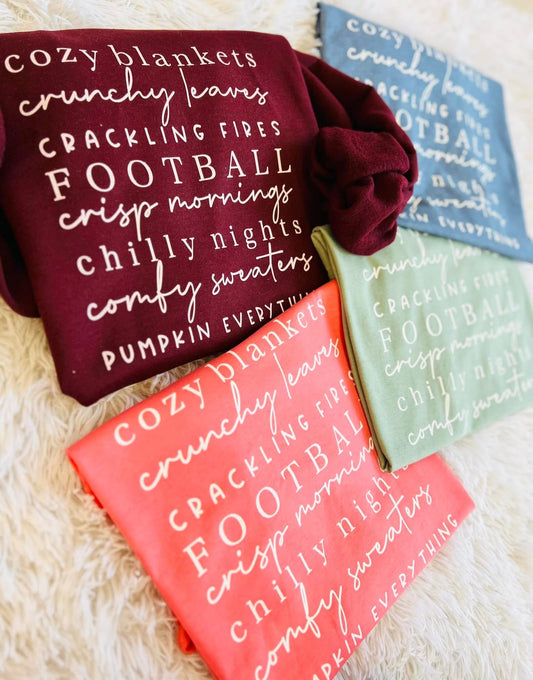 GILDAN - Fall Things Graphic Tee OR Crew - RTS