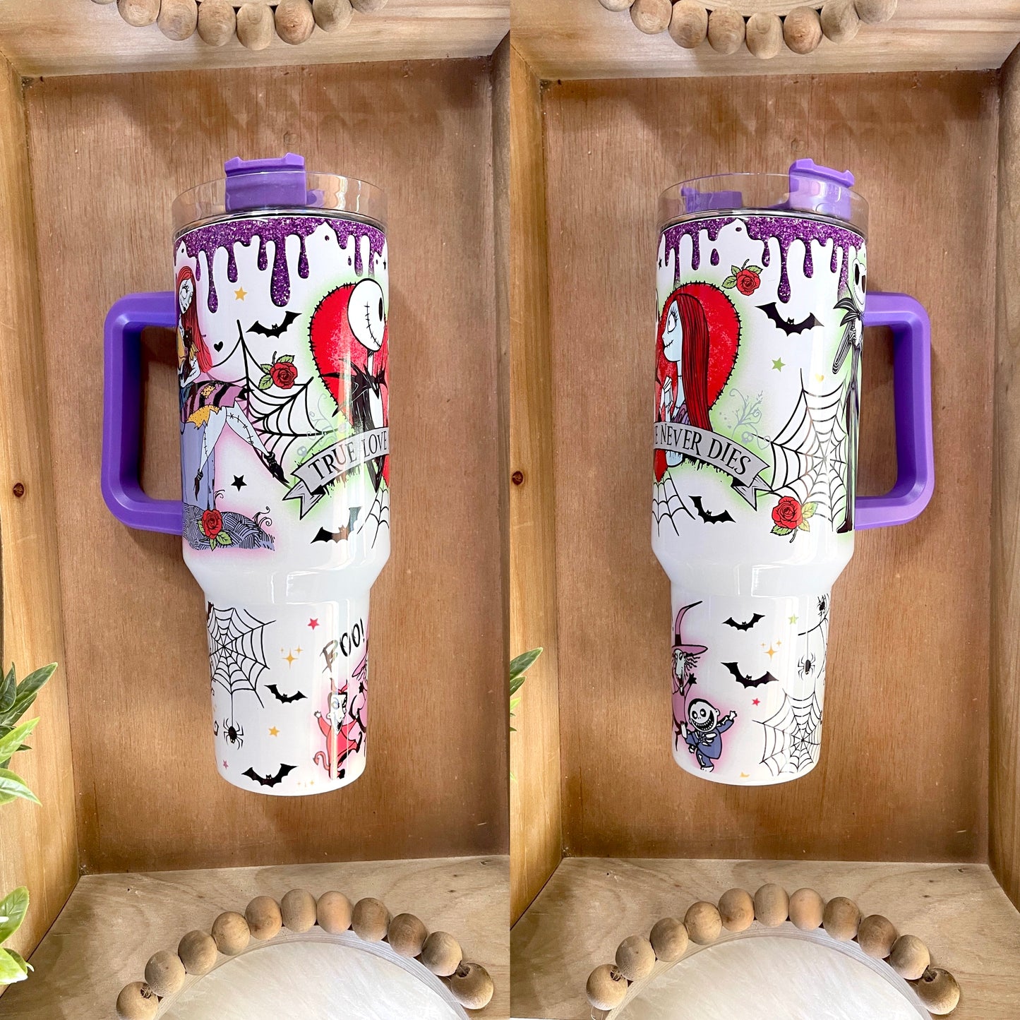 Christmas skeleton tumbler