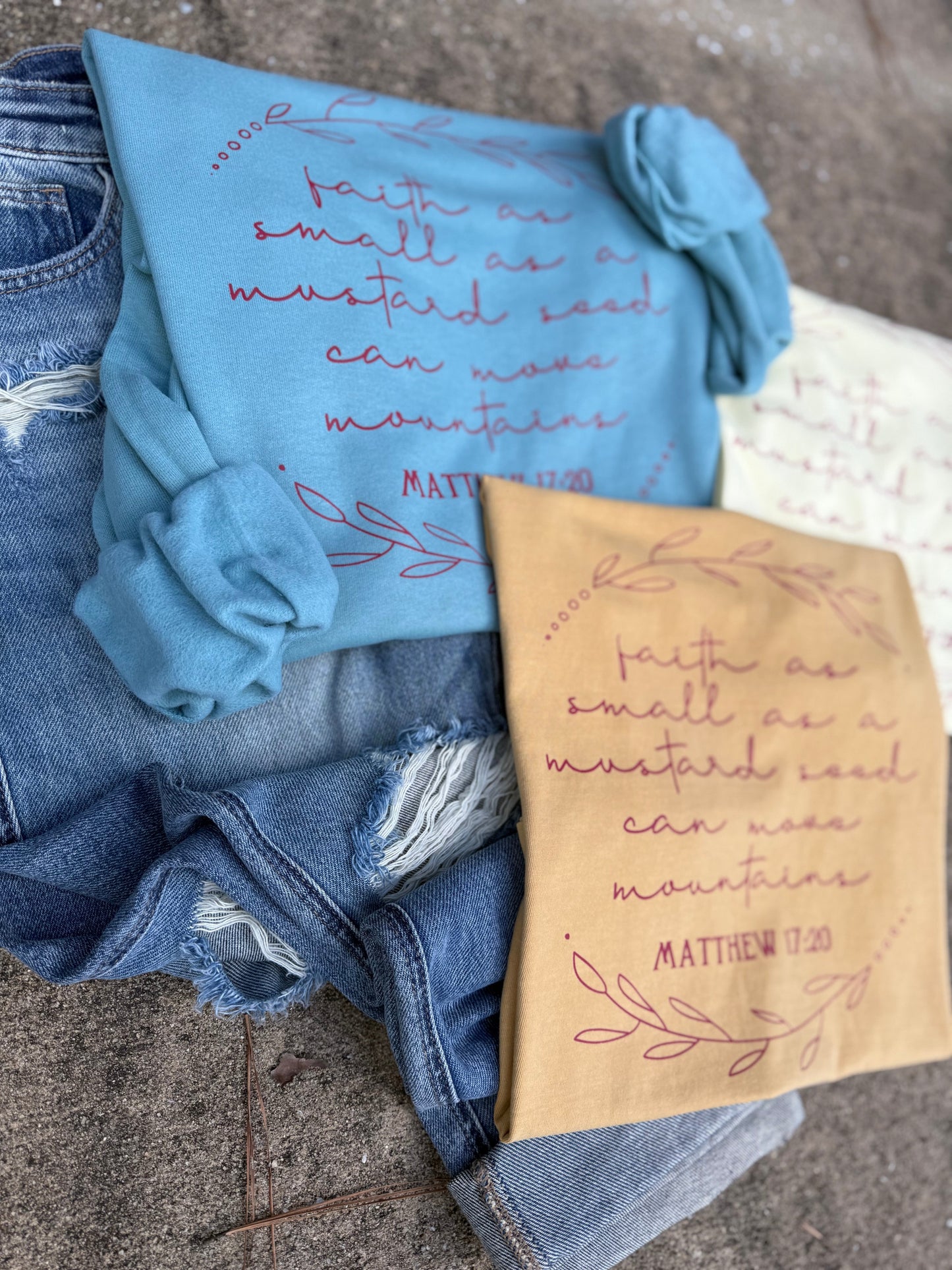 Mustard Seed Tee OR Sweatshirt - RTS