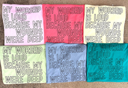 Wounds Were Deep Graphic Tee - RTS