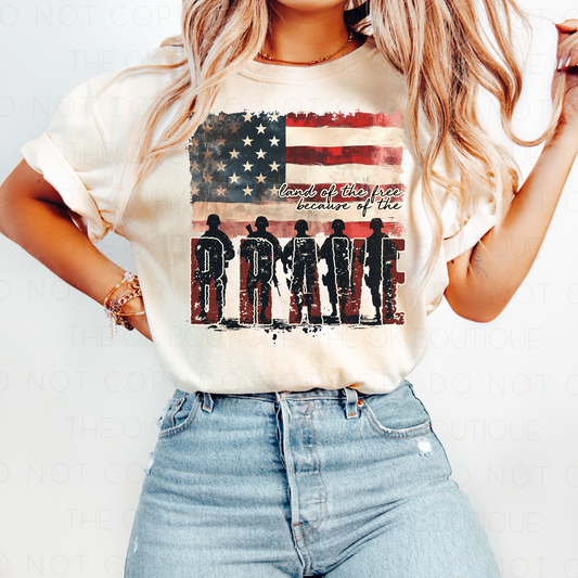 Land of the Free because of the Brave