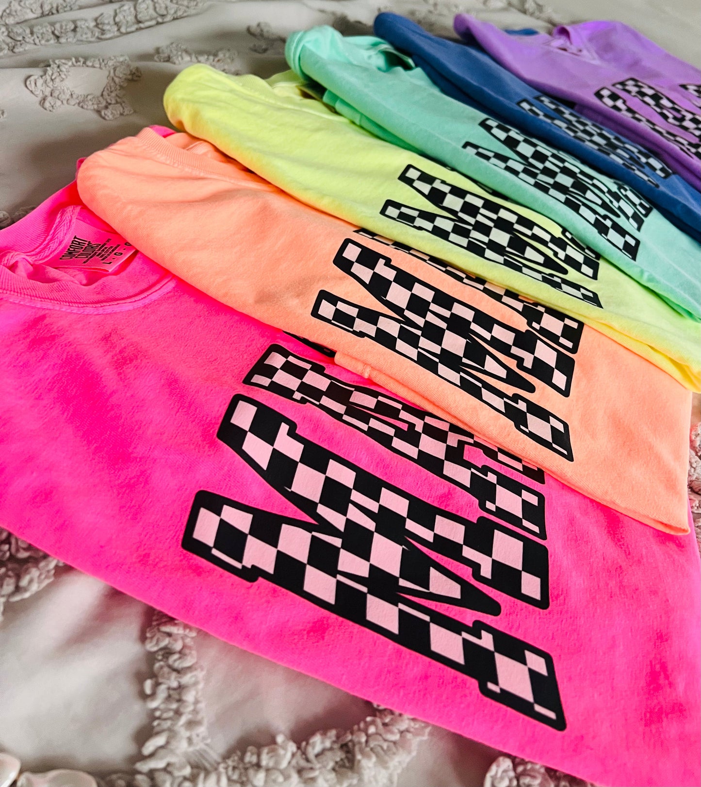 Neon Checkered Mama