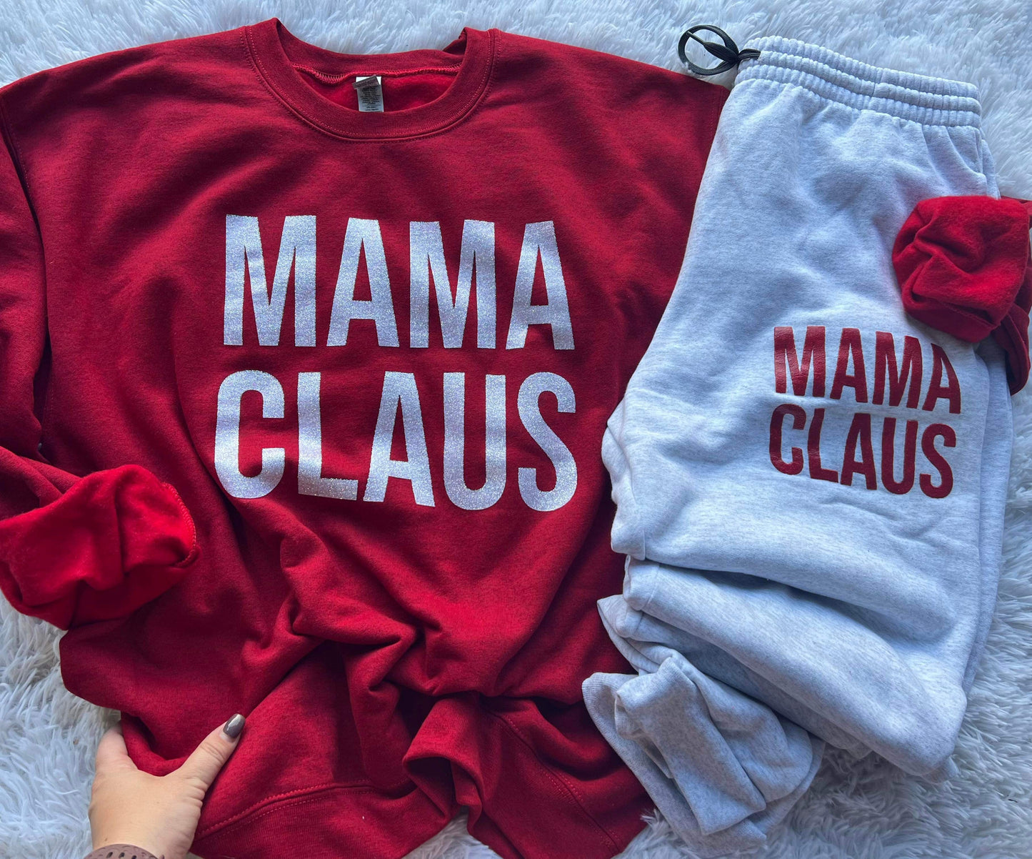 ) Traditional Mama Claus Crew set Jogger - RTS