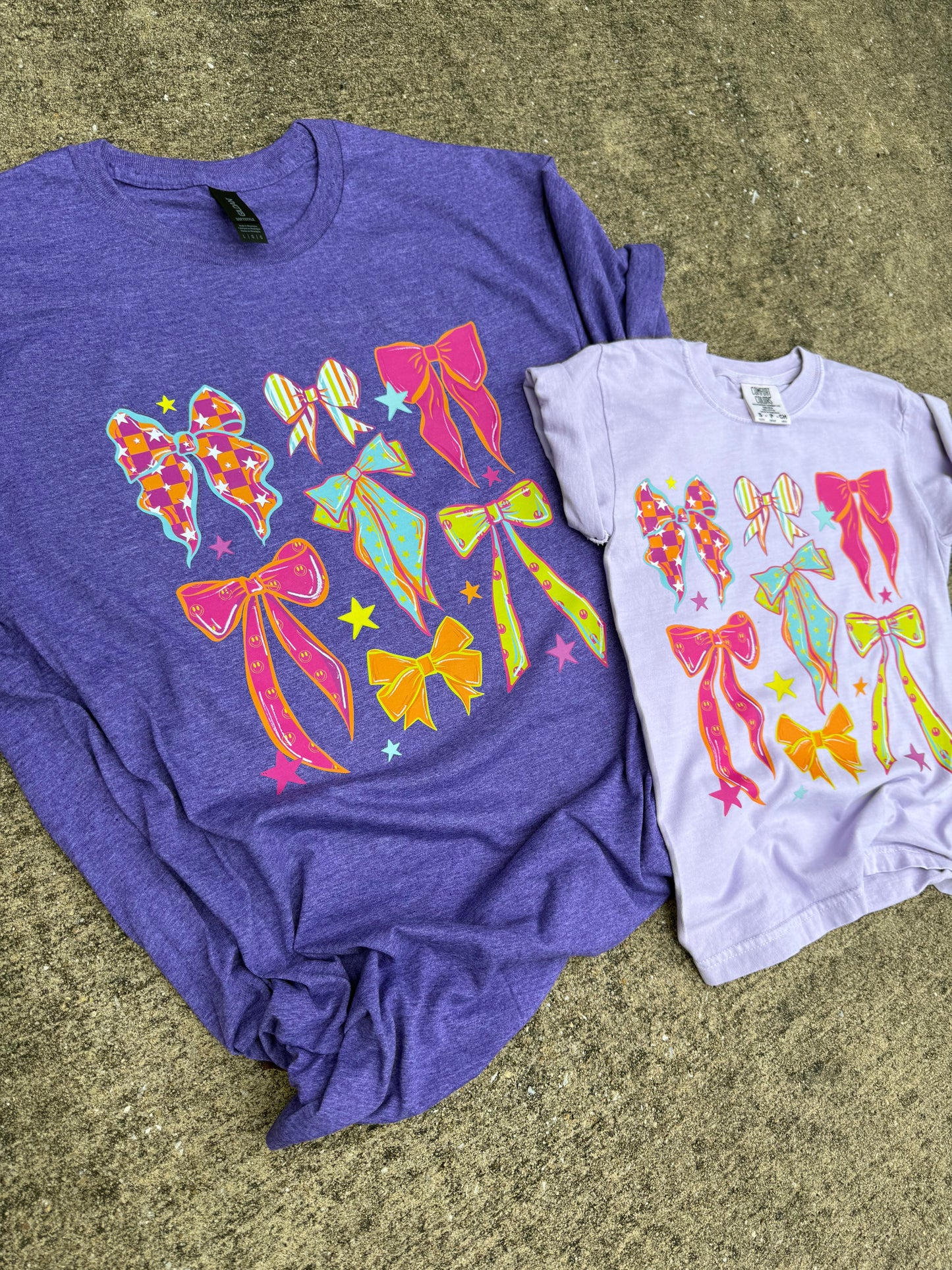 Neon Bow Graphic Tee - RTS