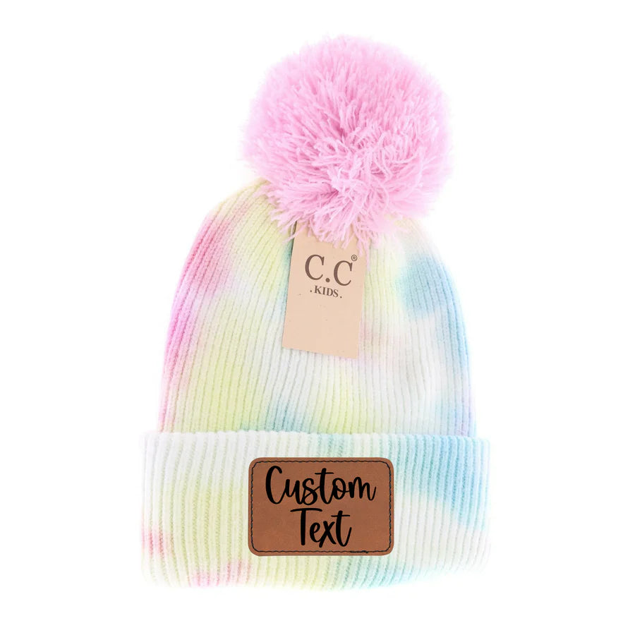 CC Kid Tie Dye Pom Beanie 7380