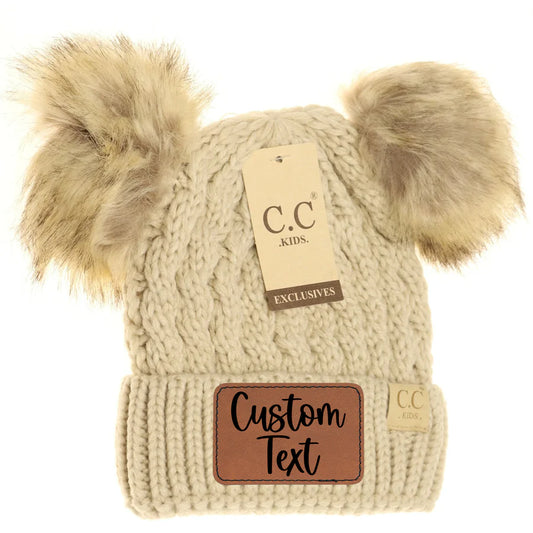 CC Kids Double Pom Beanie 2055