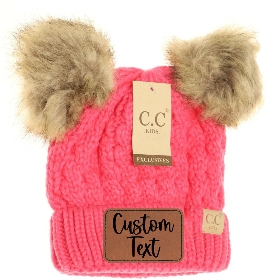 CC Kids Double Pom Beanie 2055