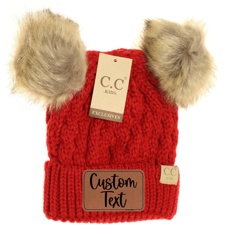 CC Kids Double Pom Beanie 2055