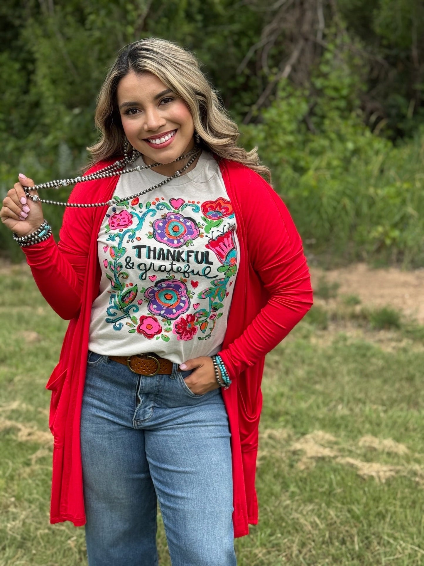 Callie Ann Stelter Thankful & Grateful Tee and Sweatshirt