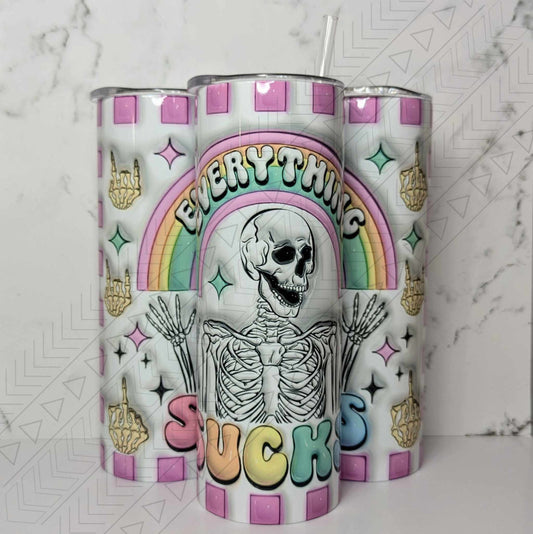 Everything Sucks Puff Tumbler