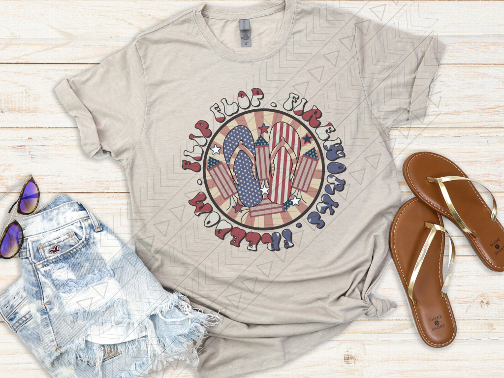 Flip Flop Fireworks Freedom Shirts & Tops