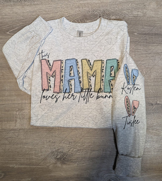 Loves Her Bunnies Crew *custom* Shirts & Tops