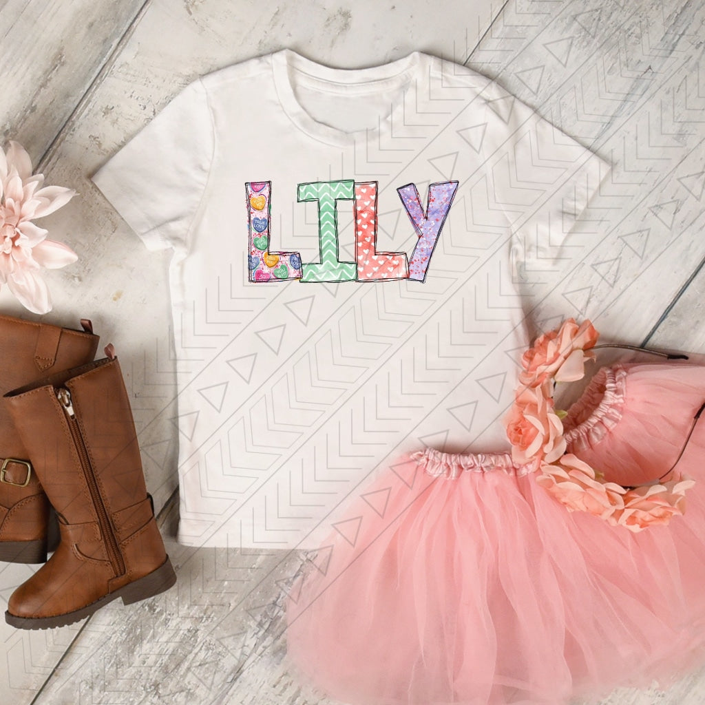 Valentine Name Kids Shirts